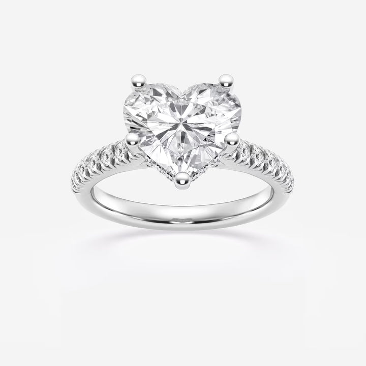 Amoura Secret Halo Heart Cut Lab-Grown Diamond Hidden Halo Engagement Ring