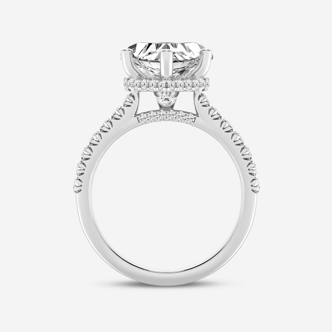 Amoura Secret Halo Heart Cut Lab-Grown Diamond Hidden Halo Engagement Ring