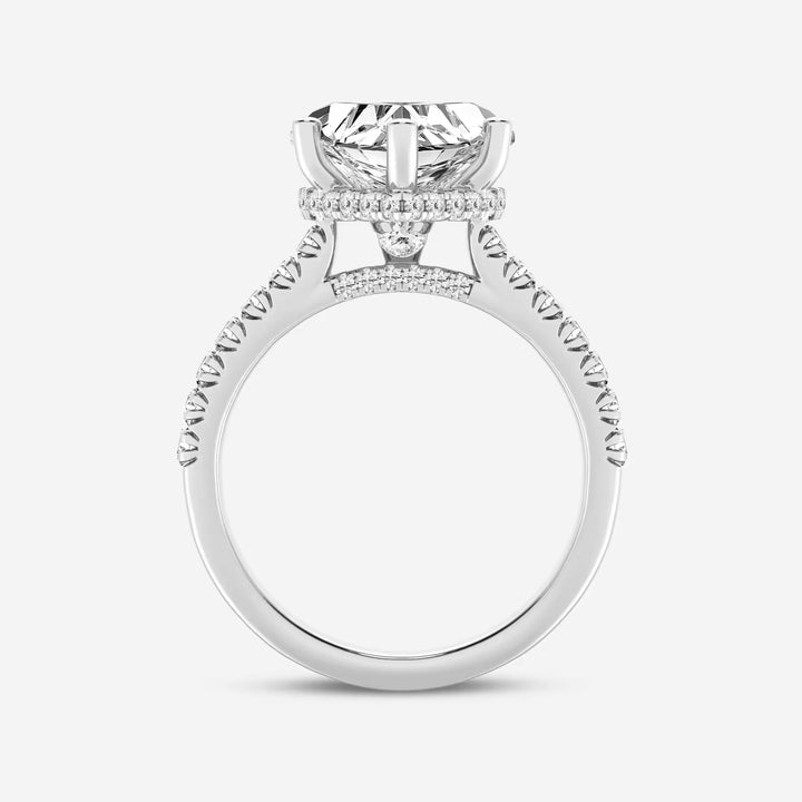 Amoura Secret Halo Heart Cut Lab-Grown Diamond Hidden Halo Engagement Ring