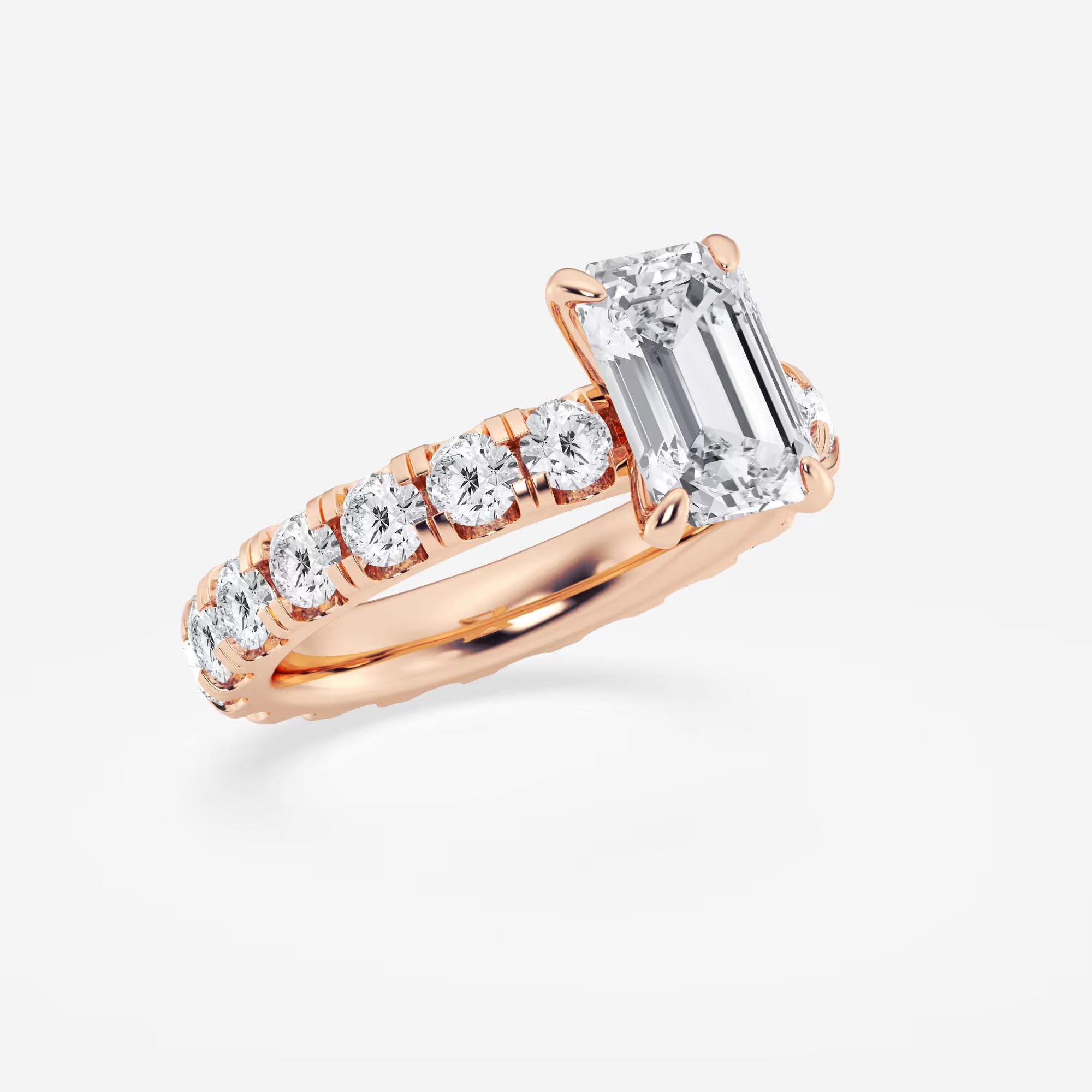 Emerald Cut Solitaire Engagement Ring