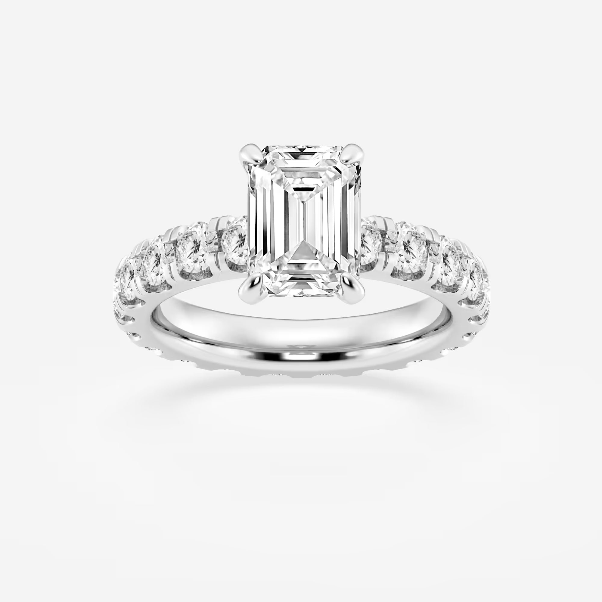 Emerald Cut Solitaire Engagement Ring