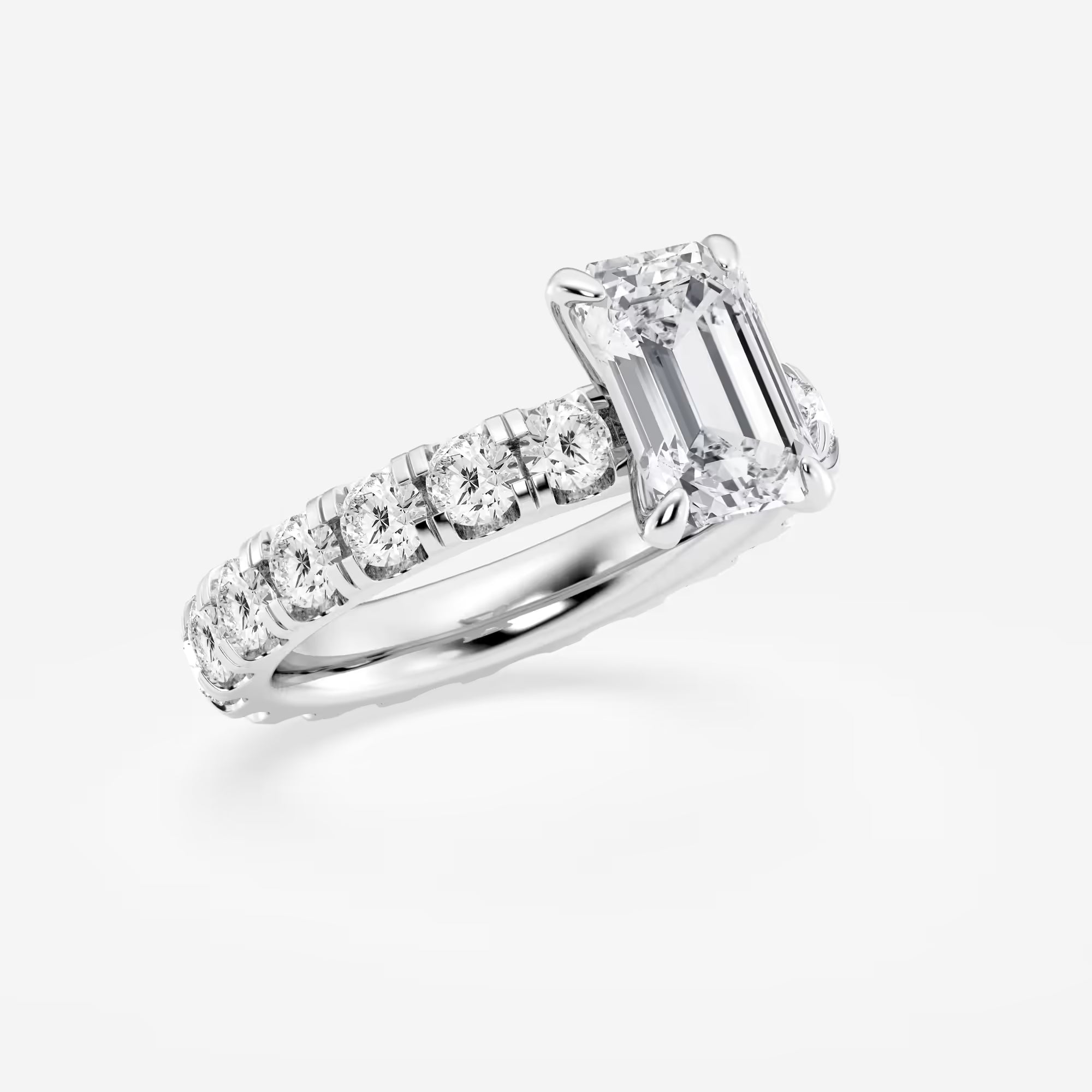 Emerald Cut Solitaire Engagement Ring