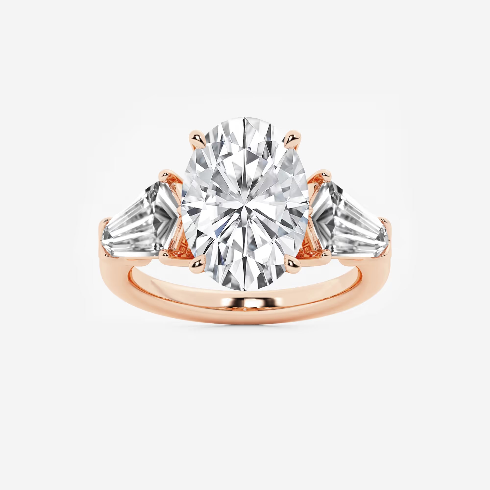 Title: Oval Cut Three-Stone Engagement Ring
