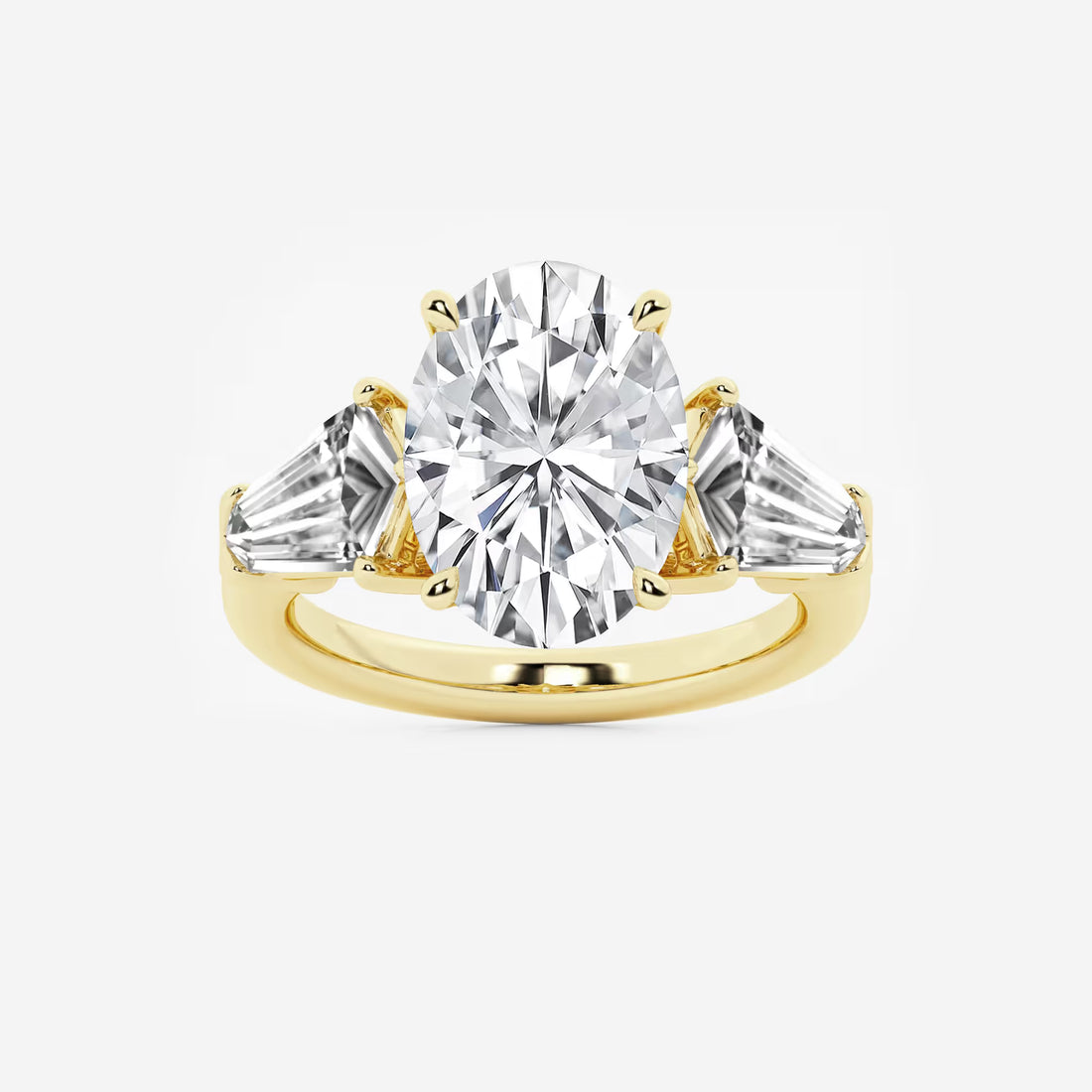 Title: Oval Cut Three-Stone Engagement Ring