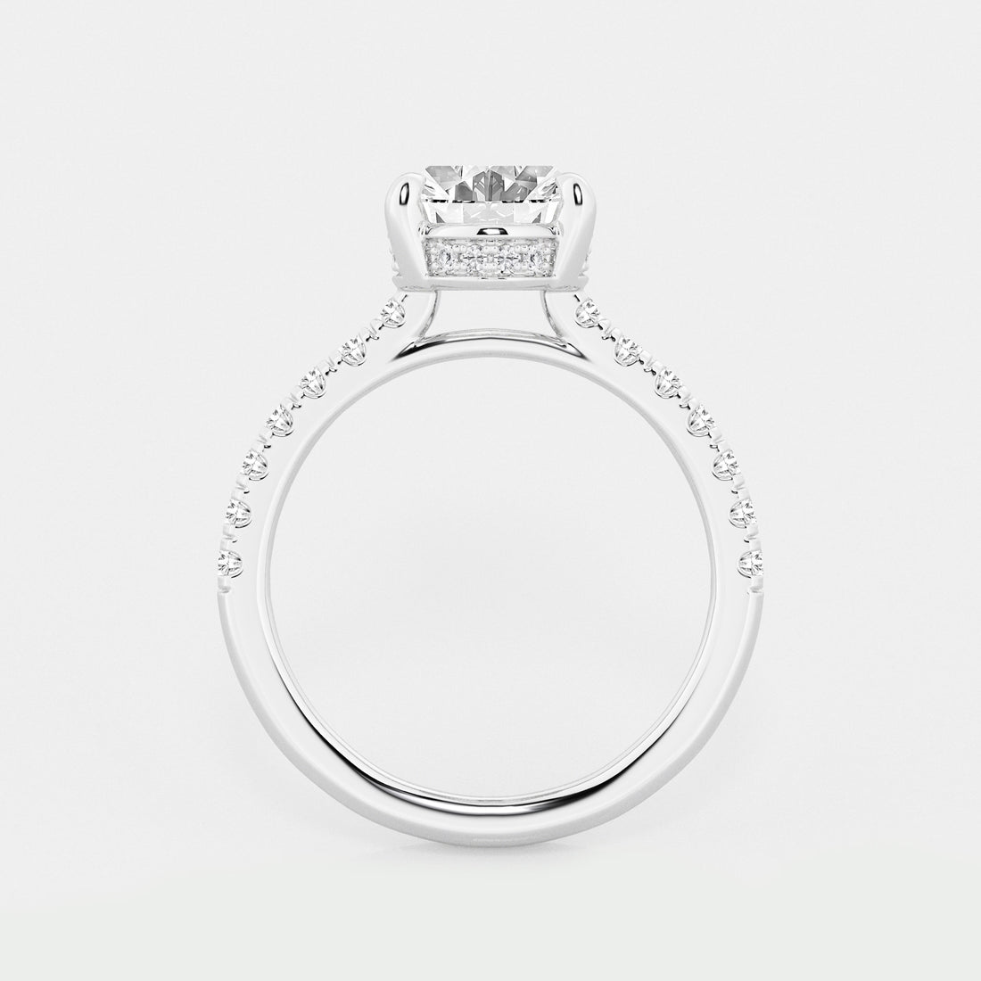 Oval Cut Solitaire Bridal Ring Set