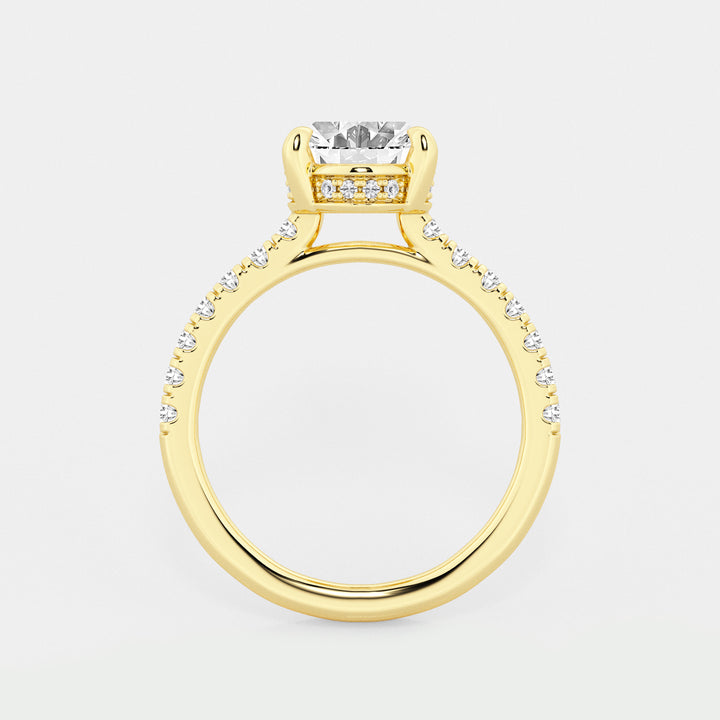 Oval Cut Solitaire Bridal Ring Set