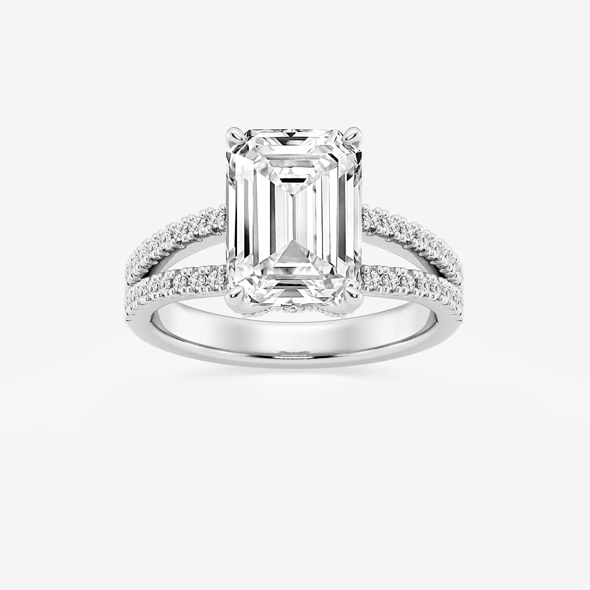 Emerald Cut Solitaire Engagement Ring