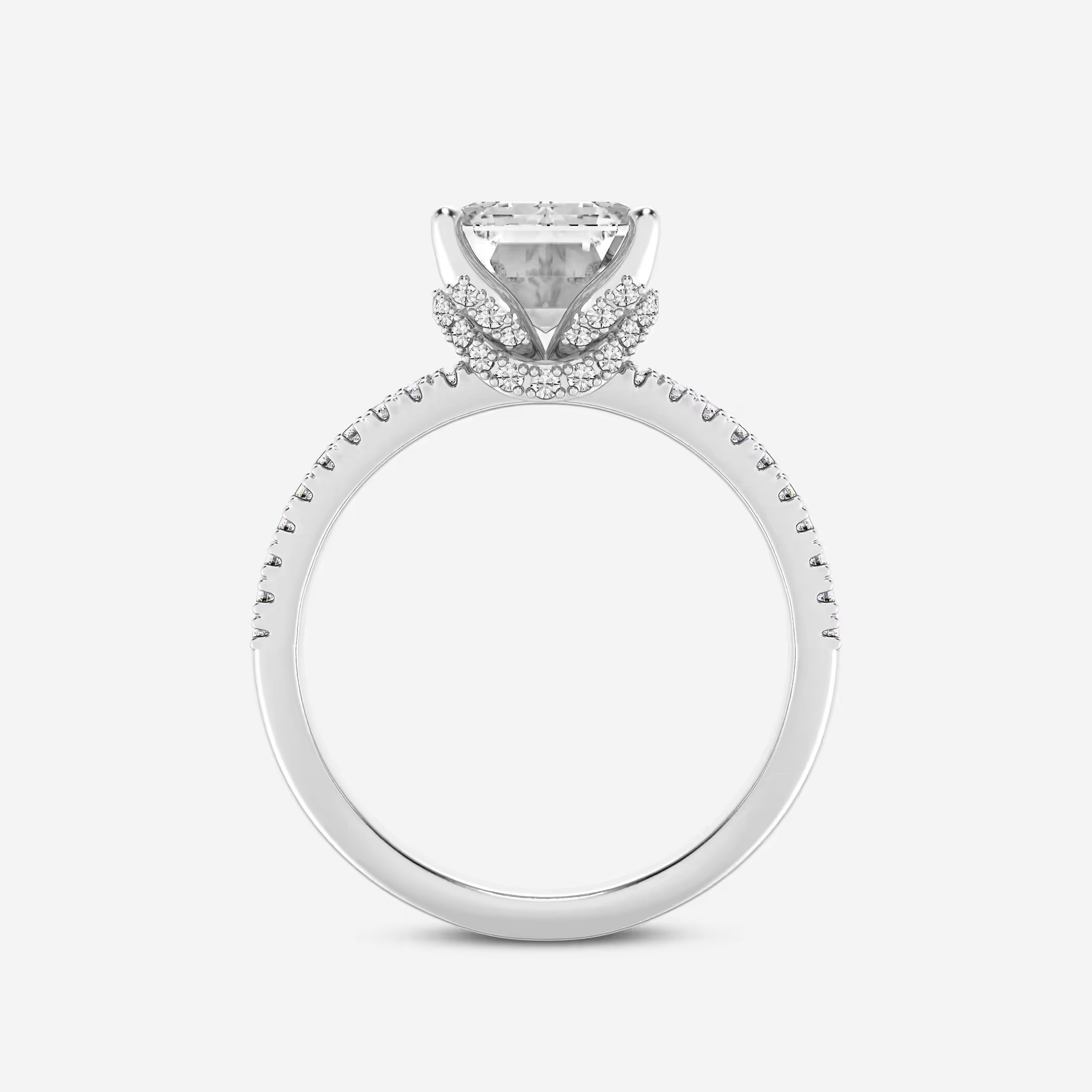 Emerald Cut Solitaire Engagement Ring