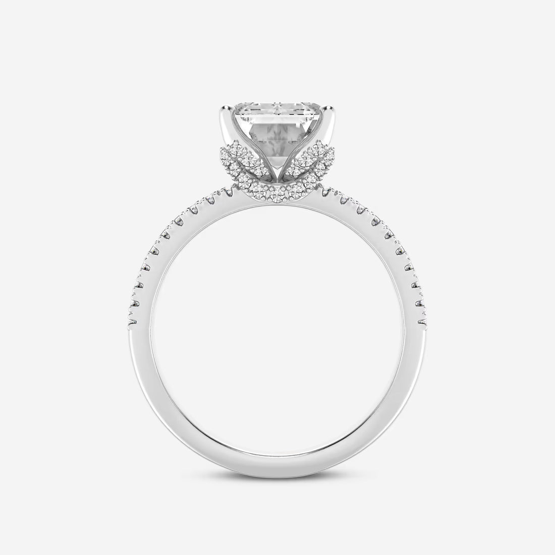Emerald Cut Solitaire Engagement Ring