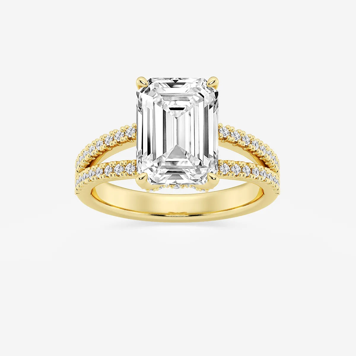 Emerald Cut Solitaire Engagement Ring