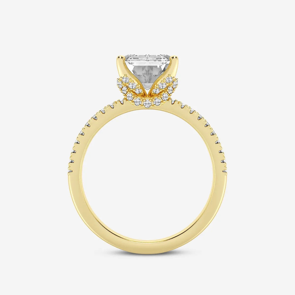 Emerald Cut Solitaire Engagement Ring