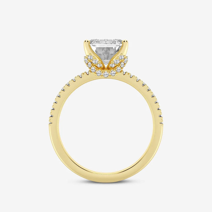 Emerald Cut Solitaire Engagement Ring