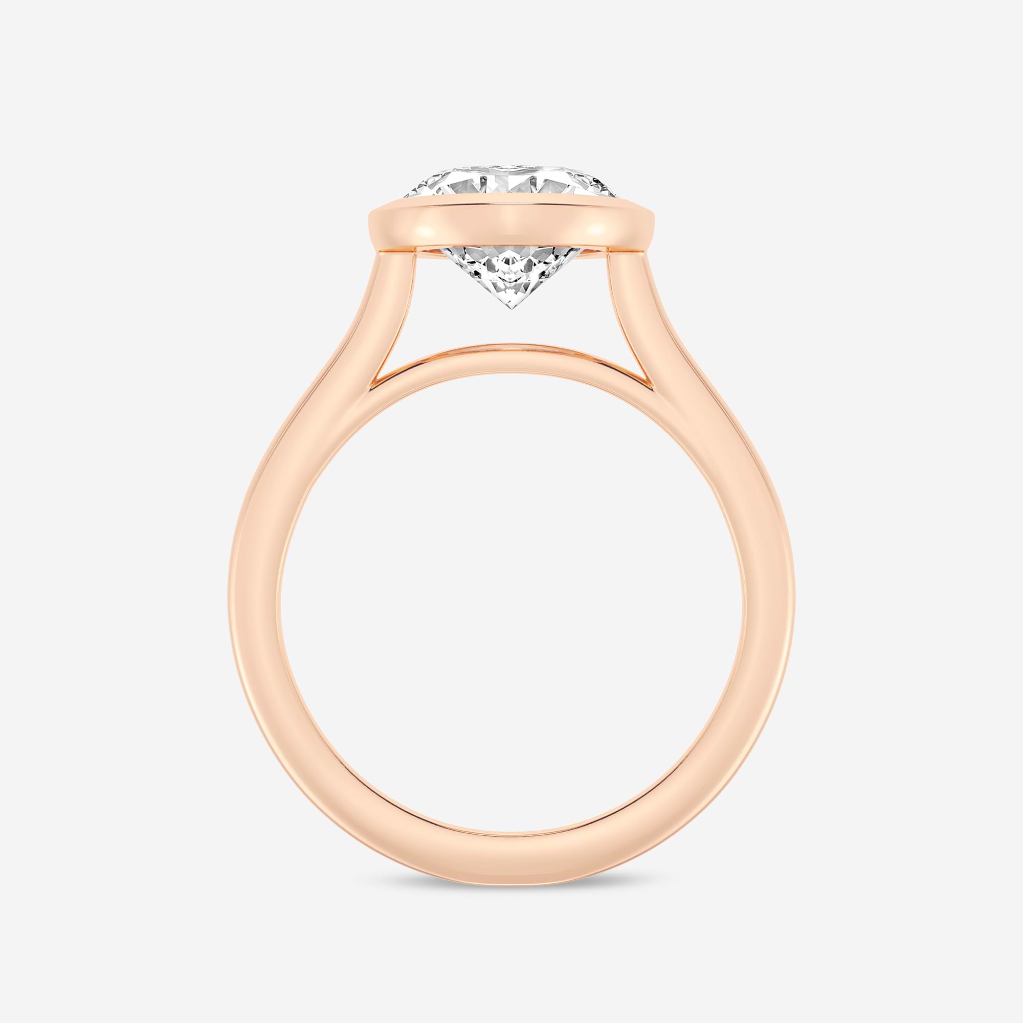Oval Cut Full Bezel Solitaire Engagement Ring