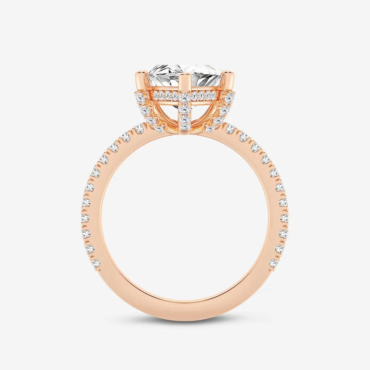 Elara Marquise Lab-Grown Diamond Hidden Halo Engagement Ring