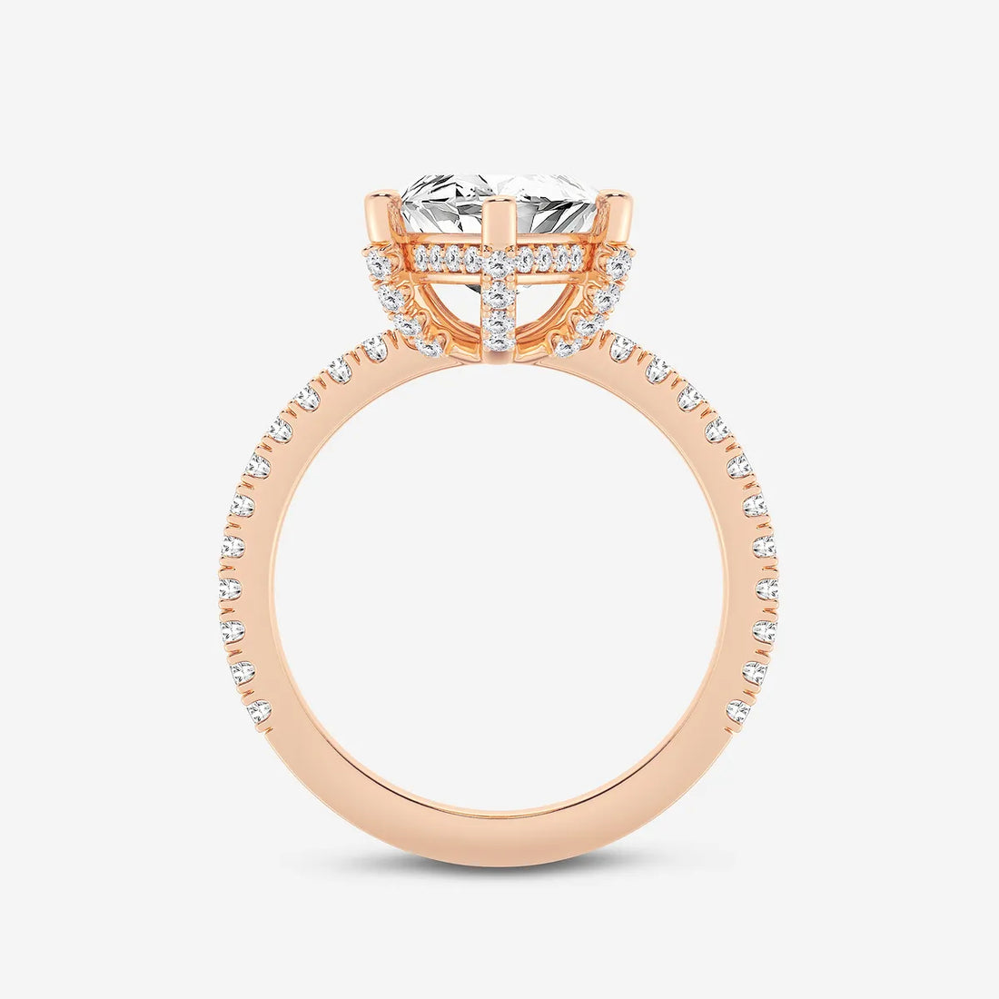 Elara Marquise Lab-Grown Diamond Hidden Halo Engagement Ring