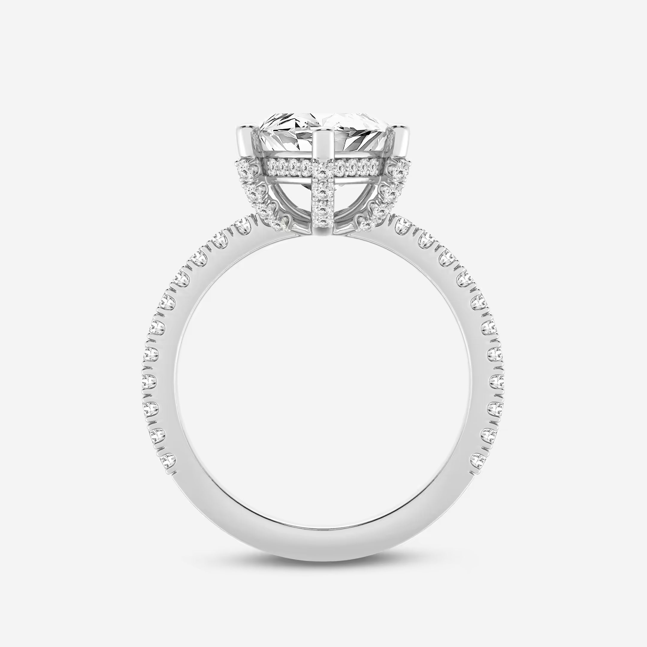 Elara Marquise Lab-Grown Diamond Hidden Halo Engagement Ring