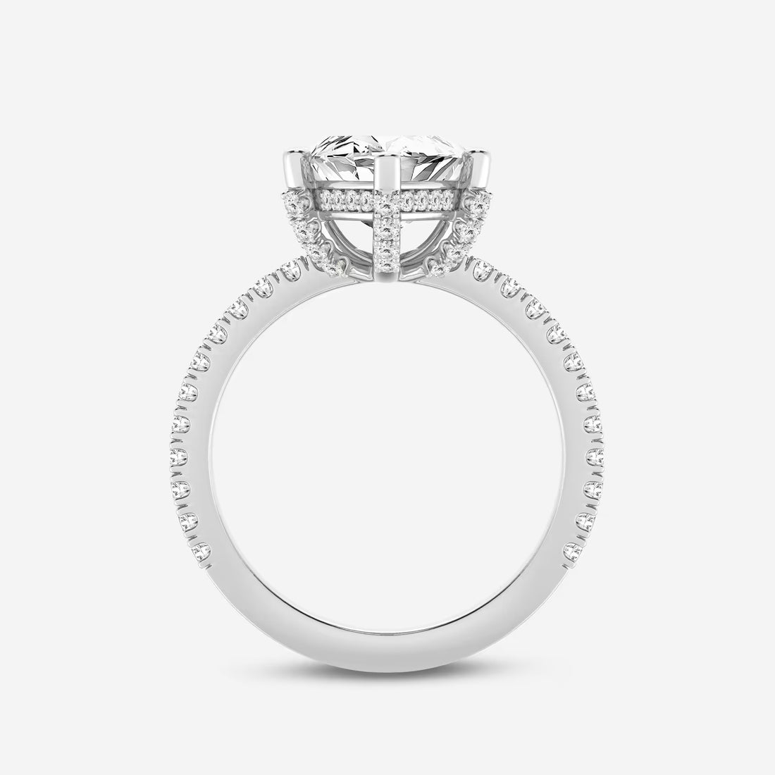 Elara Marquise Lab-Grown Diamond Hidden Halo Engagement Ring