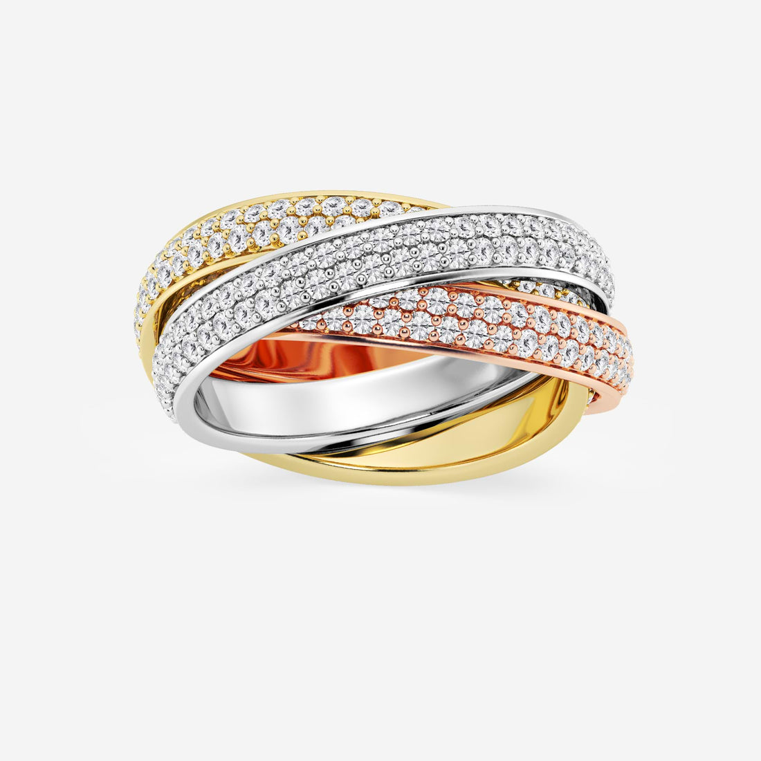 Trinovia Round Lab-Grown Diamond Pavé Infinity Eternity Band