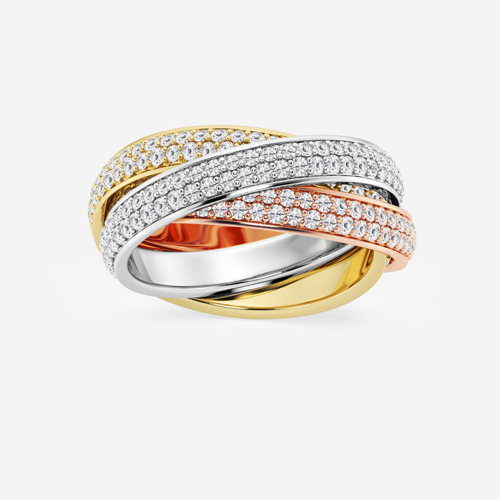Trinovia Round Lab-Grown Diamond Pavé Infinity Eternity Band