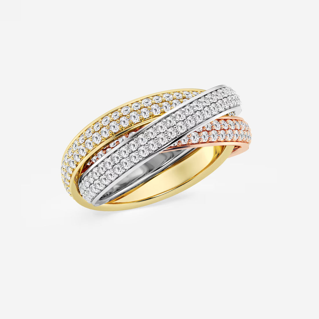 Trinovia Round Lab-Grown Diamond Pavé Infinity Eternity Band