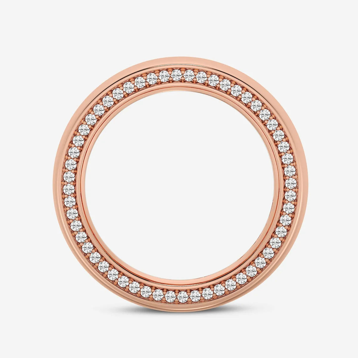 Enchanta Round Lab-Grown Diamond Side Accent Eternity Band