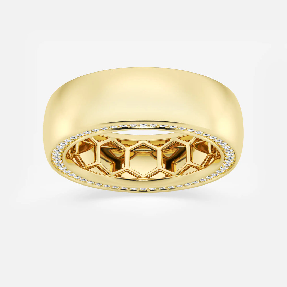 Enchanta Round Lab-Grown Diamond Side Accent Eternity Band