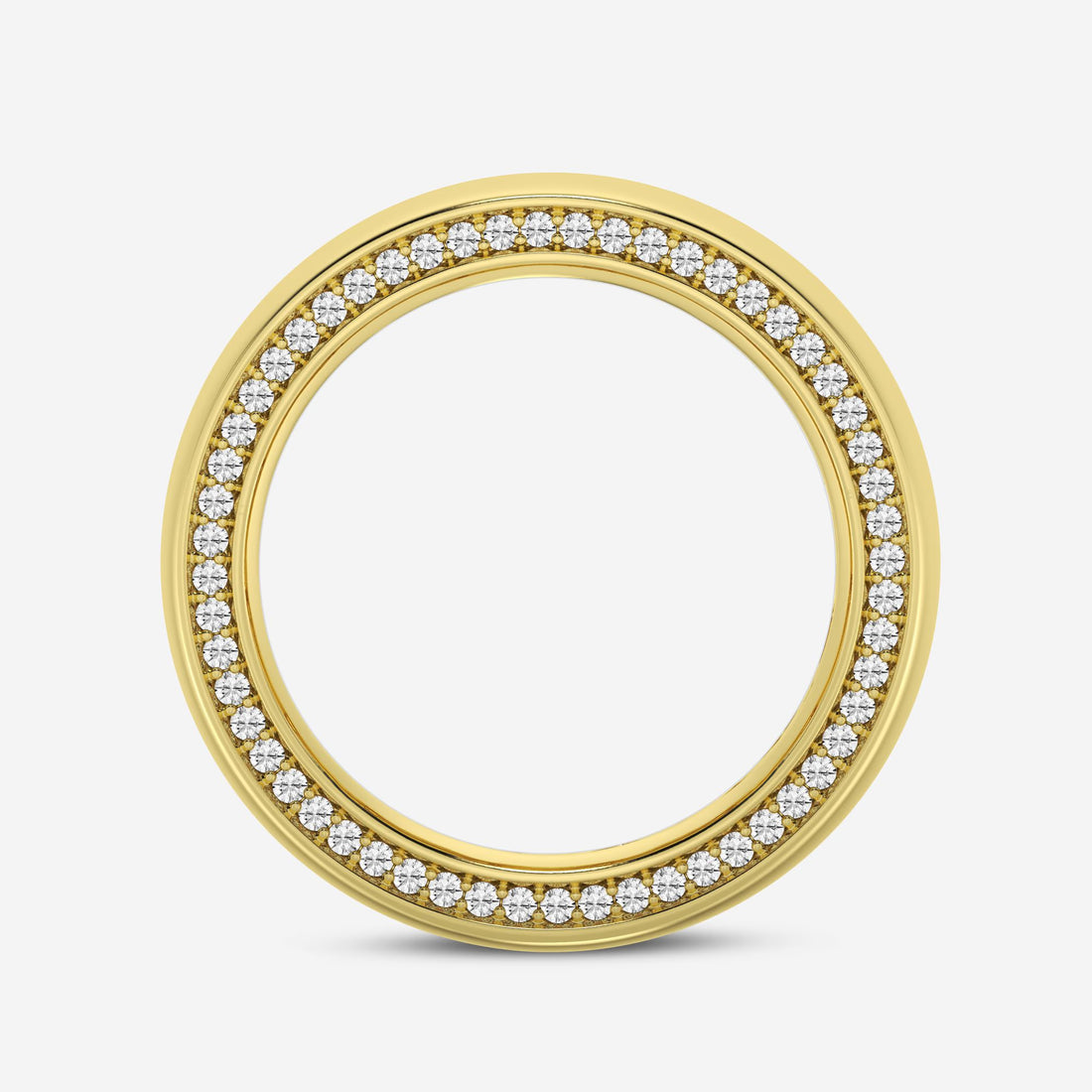 Enchanta Round Lab-Grown Diamond Side Accent Eternity Band