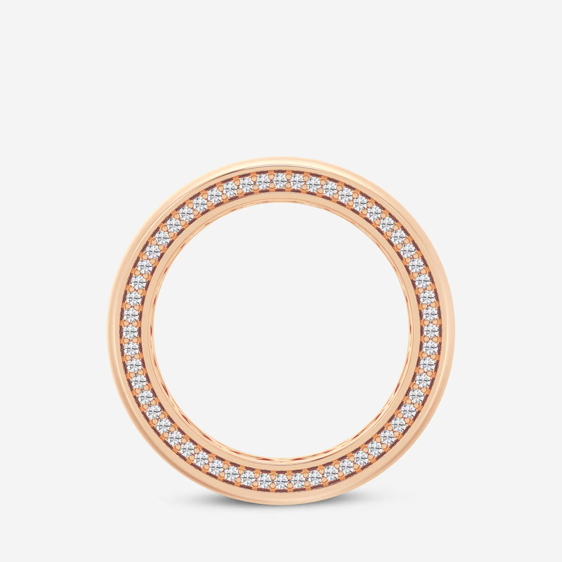 Aurion Round Lab-Grown Diamond Side Pavé Eternity Band