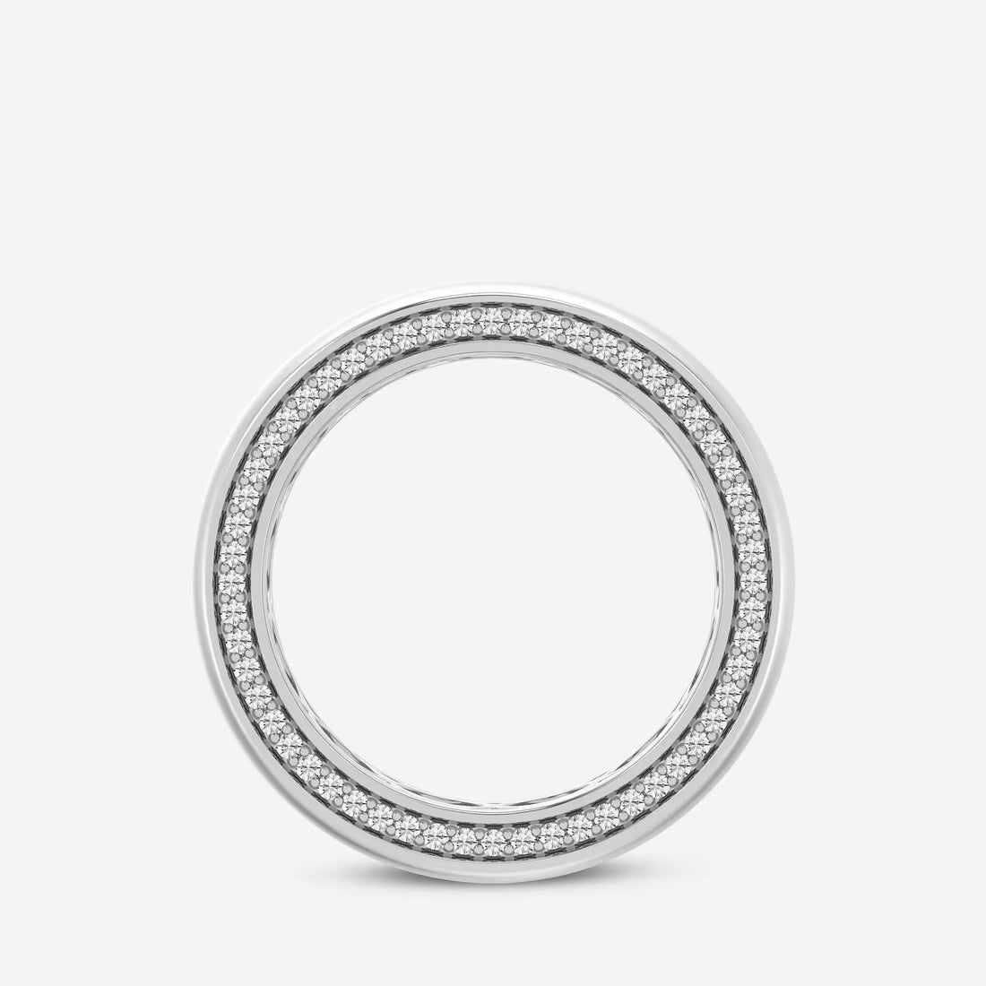 Aurion Round Lab-Grown Diamond Side Pavé Eternity Band