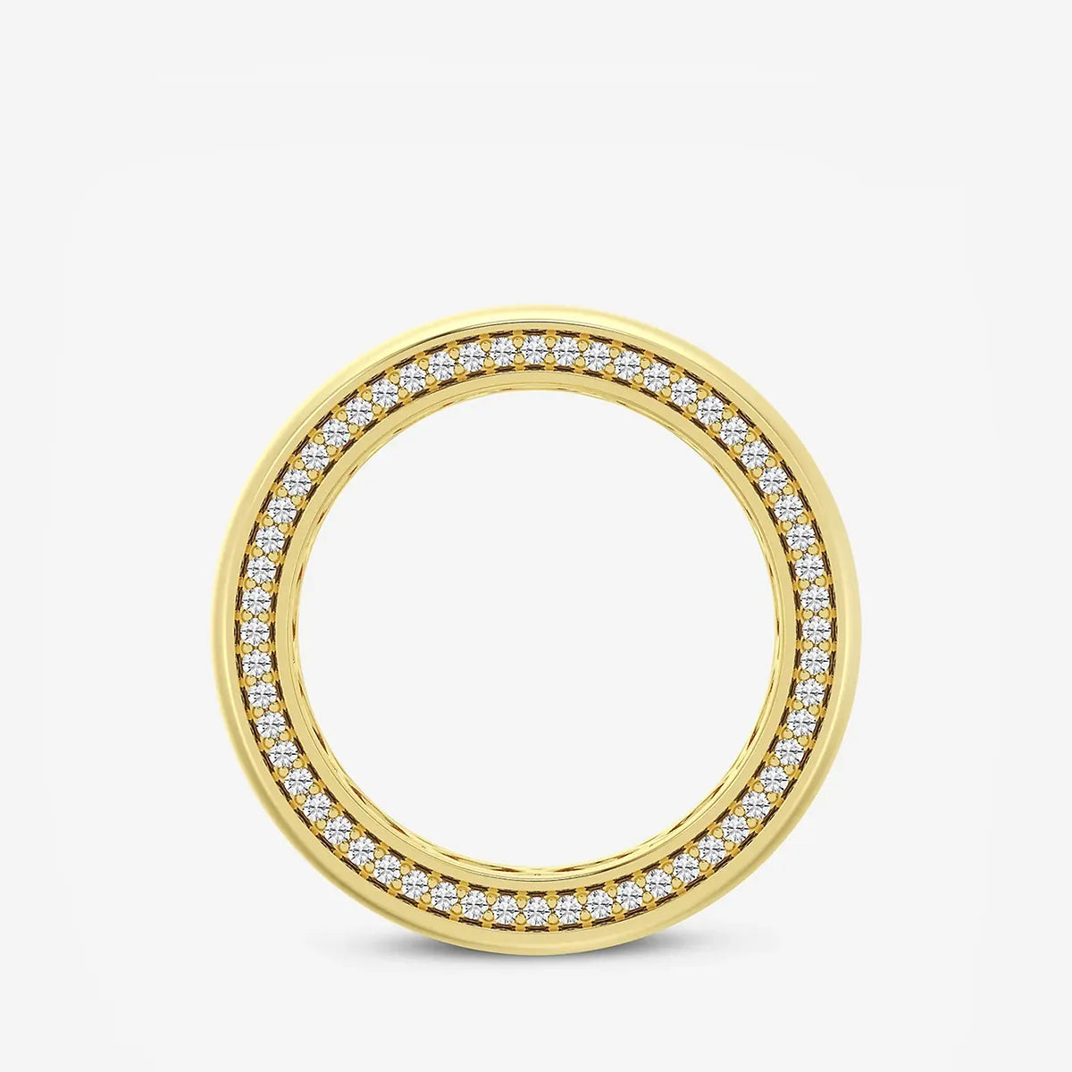 Aurion Round Lab-Grown Diamond Side Pavé Eternity Band