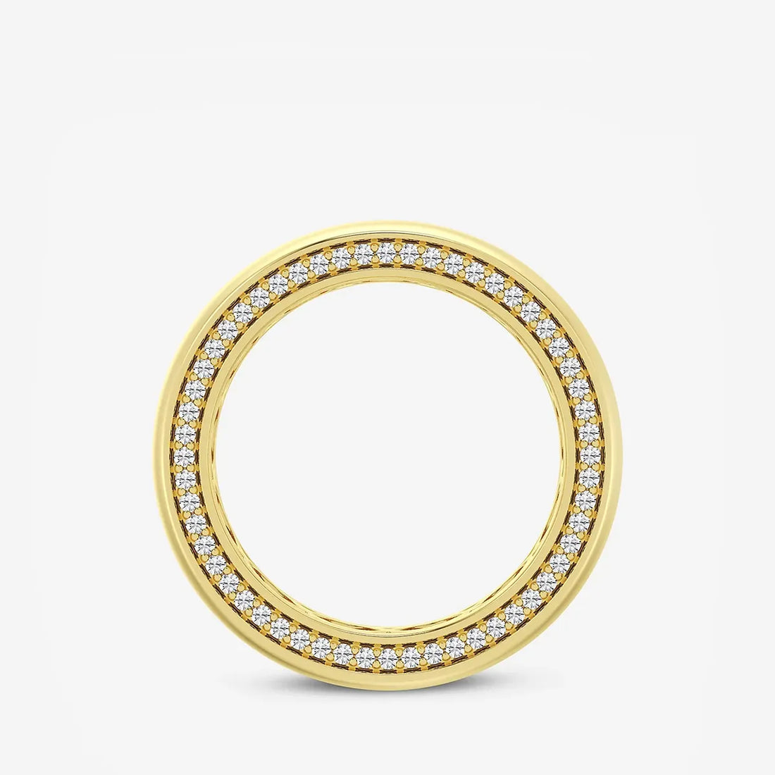 Aurion Round Lab-Grown Diamond Side Pavé Eternity Band