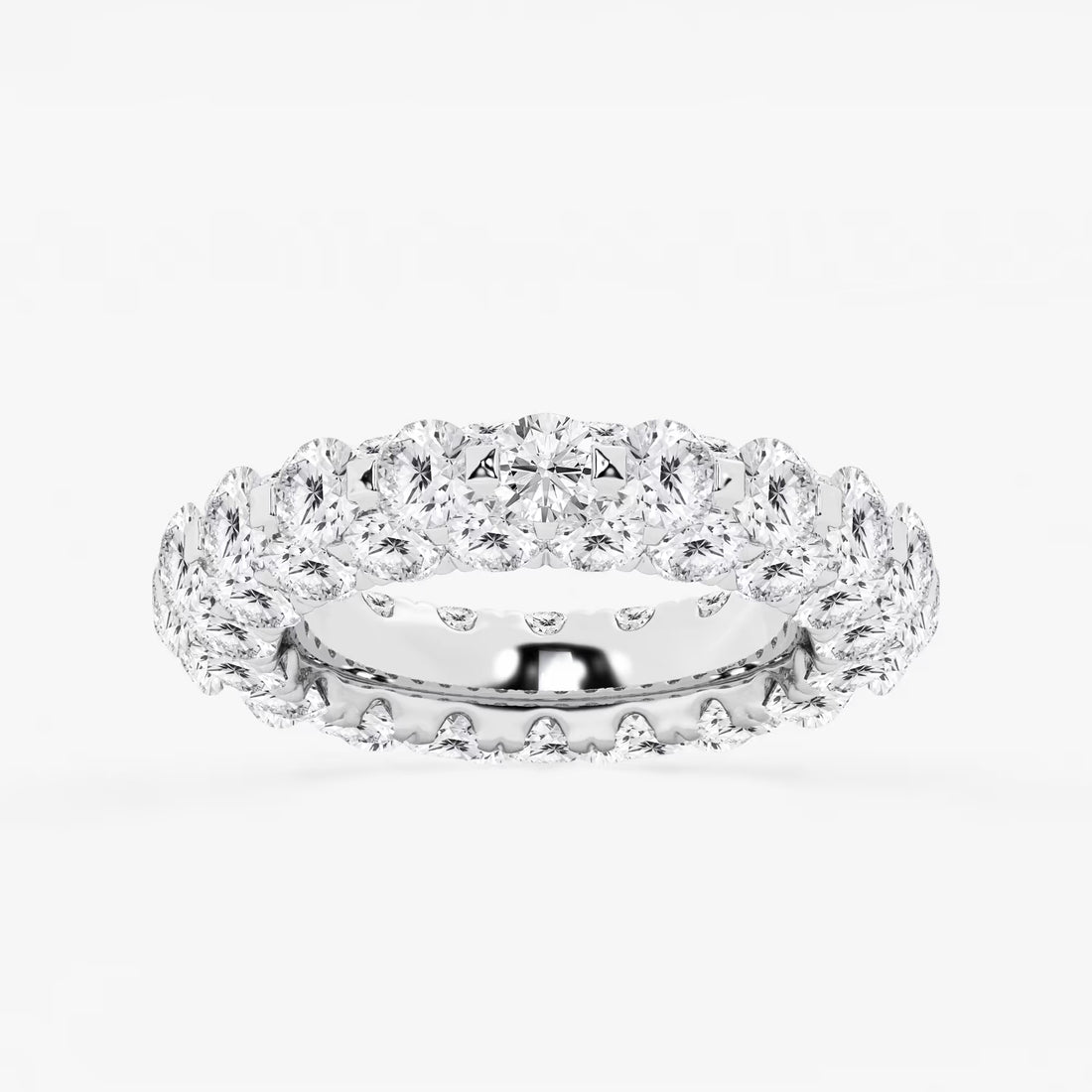 Doméra Luxe Round Lab-Grown Diamond Dome Eternity Band