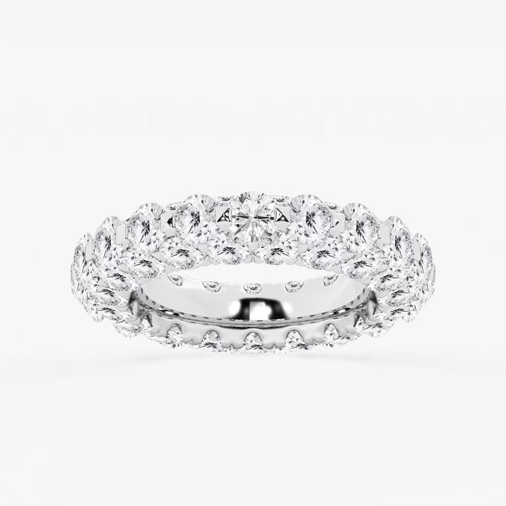 Doméra Luxe Round Lab-Grown Diamond Dome Eternity Band