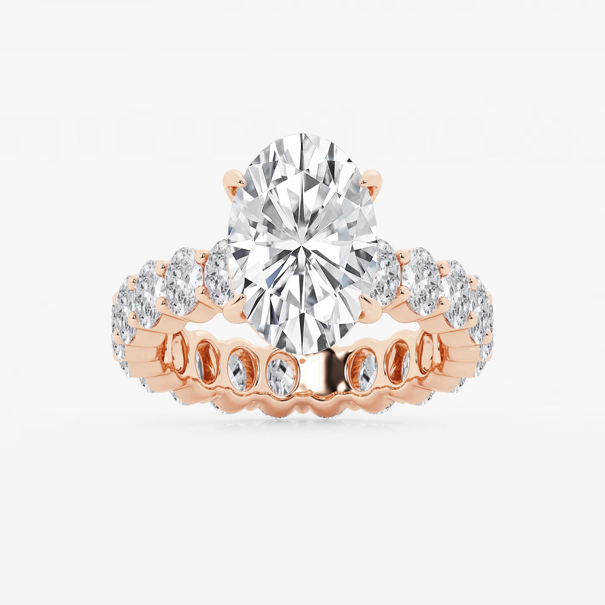 Oval Cut Solitaire Bridal Ring Set