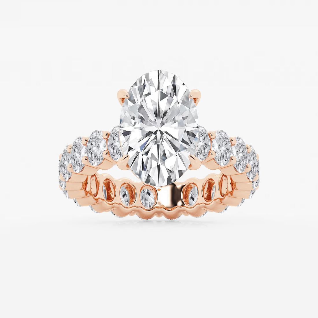 Oval Cut Solitaire Bridal Ring Set