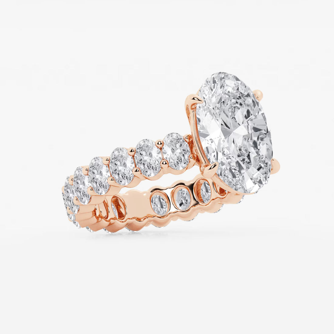 Oval Cut Solitaire Bridal Ring Set