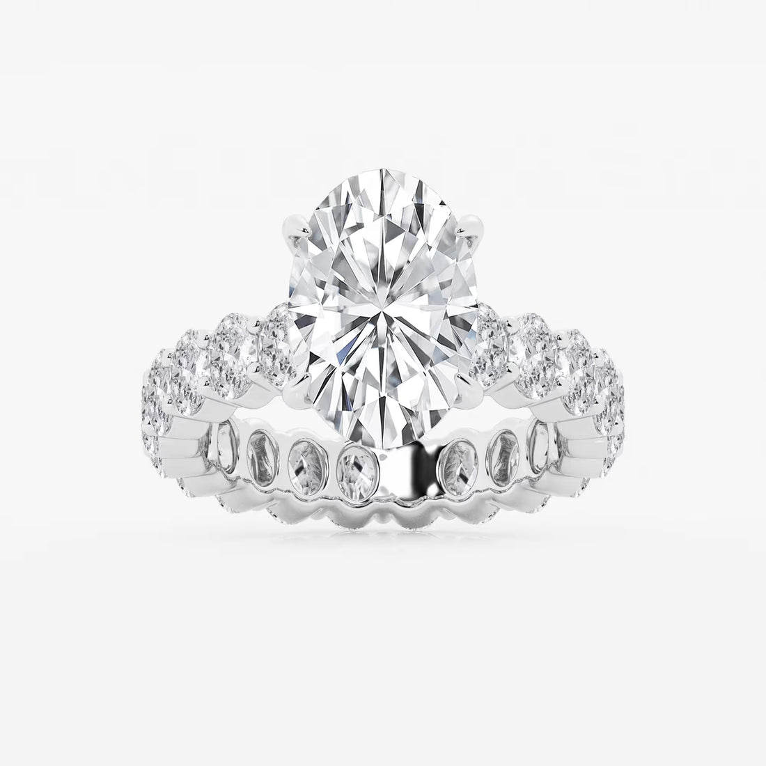 Oval Cut Solitaire Bridal Ring Set
