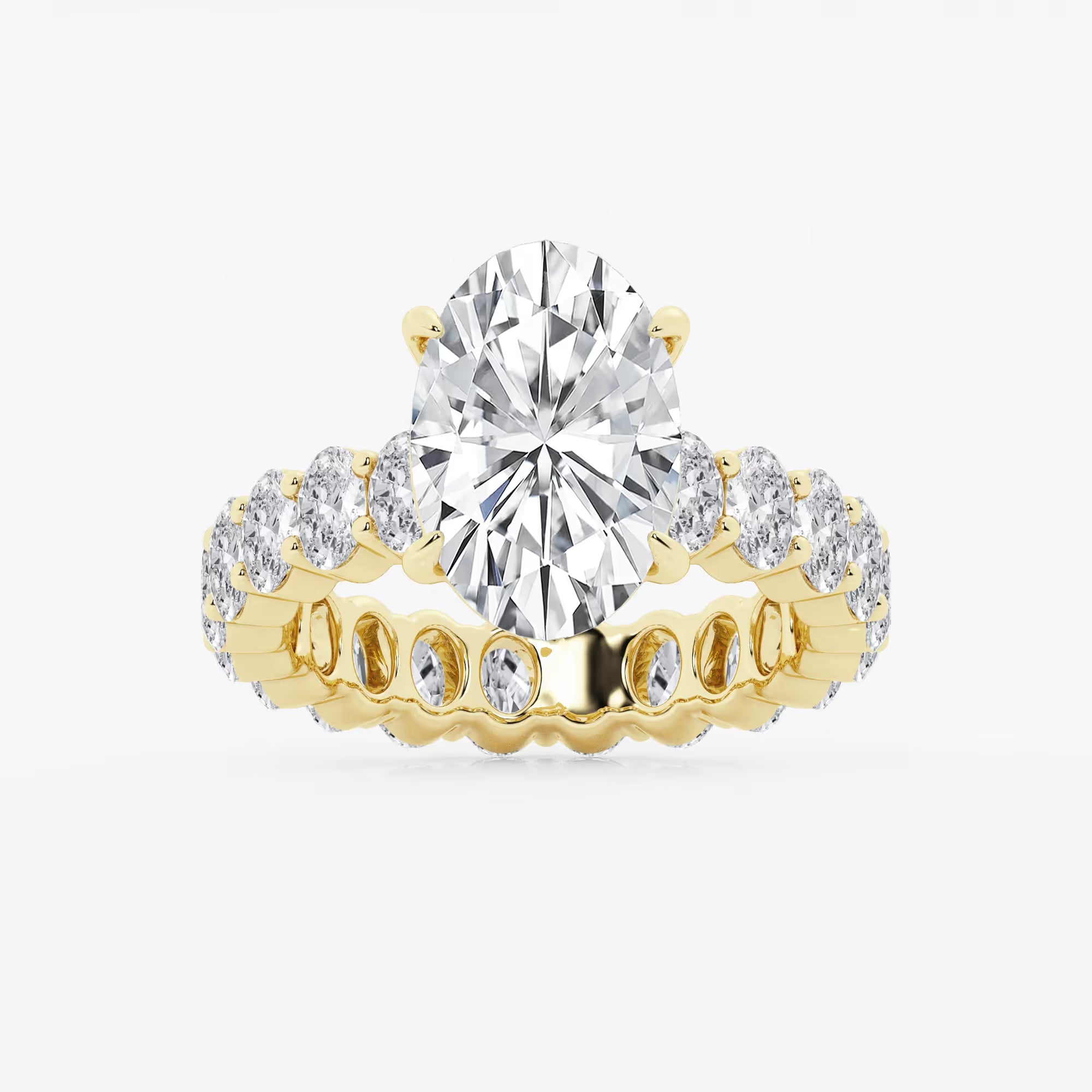 Oval Cut Solitaire Bridal Ring Set