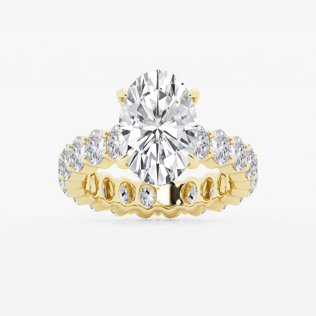 Oval Cut Solitaire Bridal Ring Set