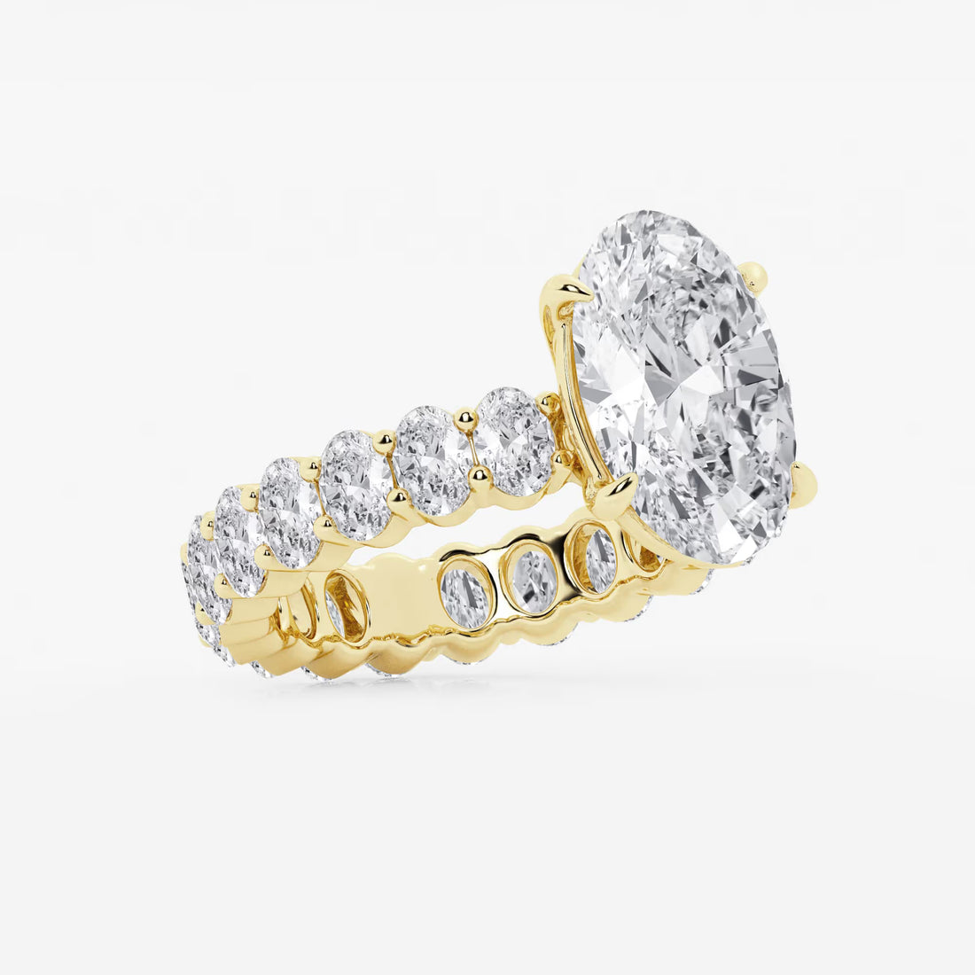 Oval Cut Solitaire Bridal Ring Set