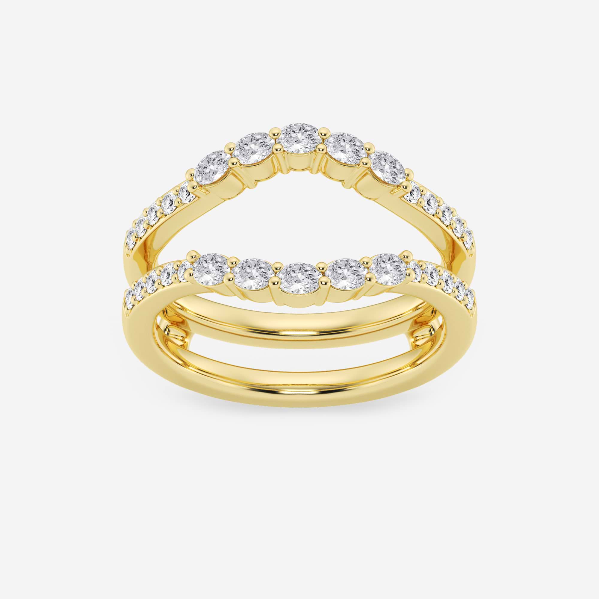 Luminara Oval Lab-Grown Diamond Ring Enhancer