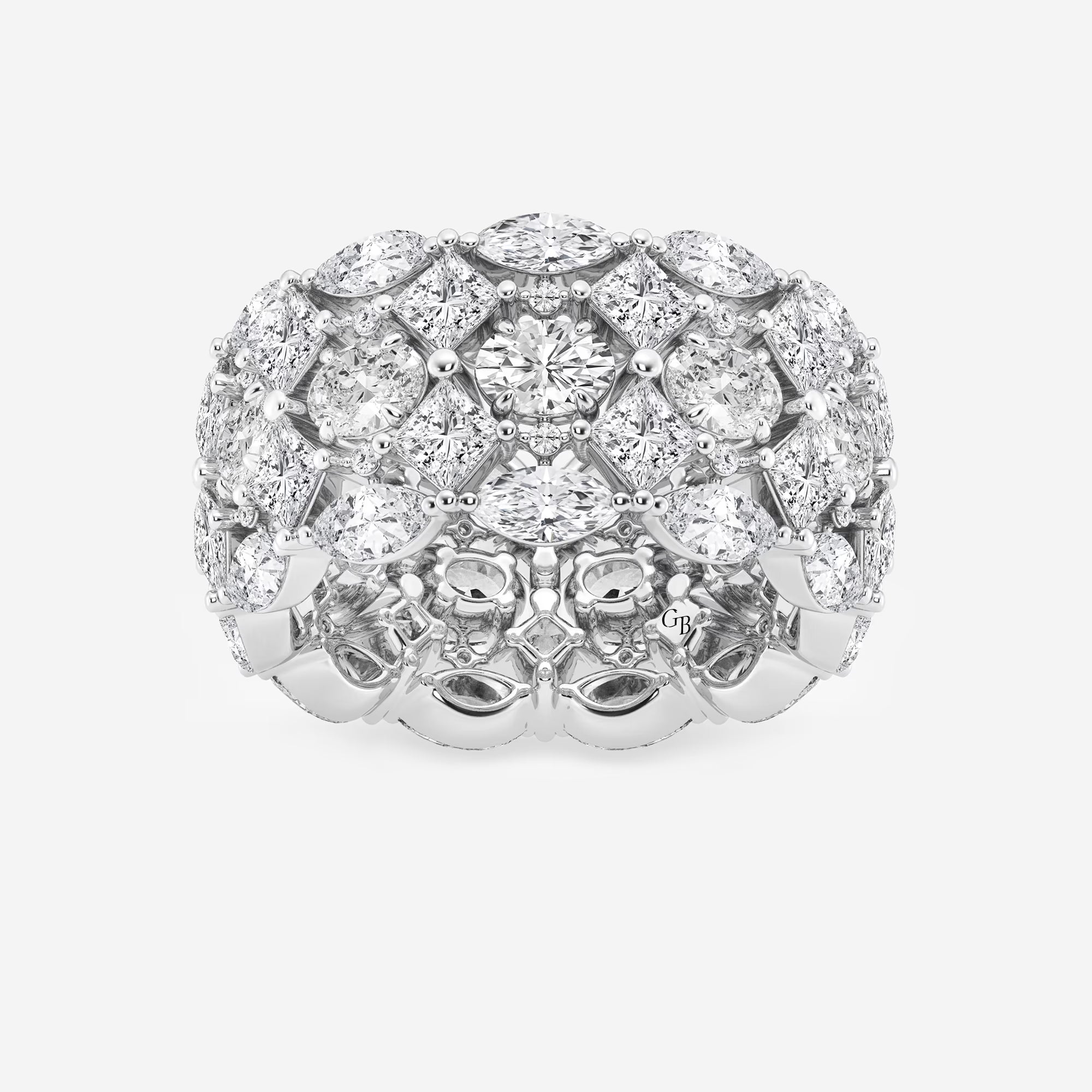 Mosaica Royale Multi-Shape Lab-Grown Diamond Eternity Band