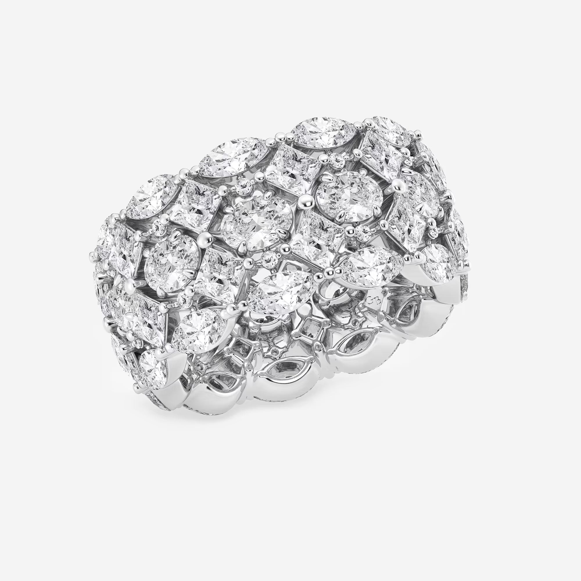 Mosaica Royale Multi-Shape Lab-Grown Diamond Eternity Band