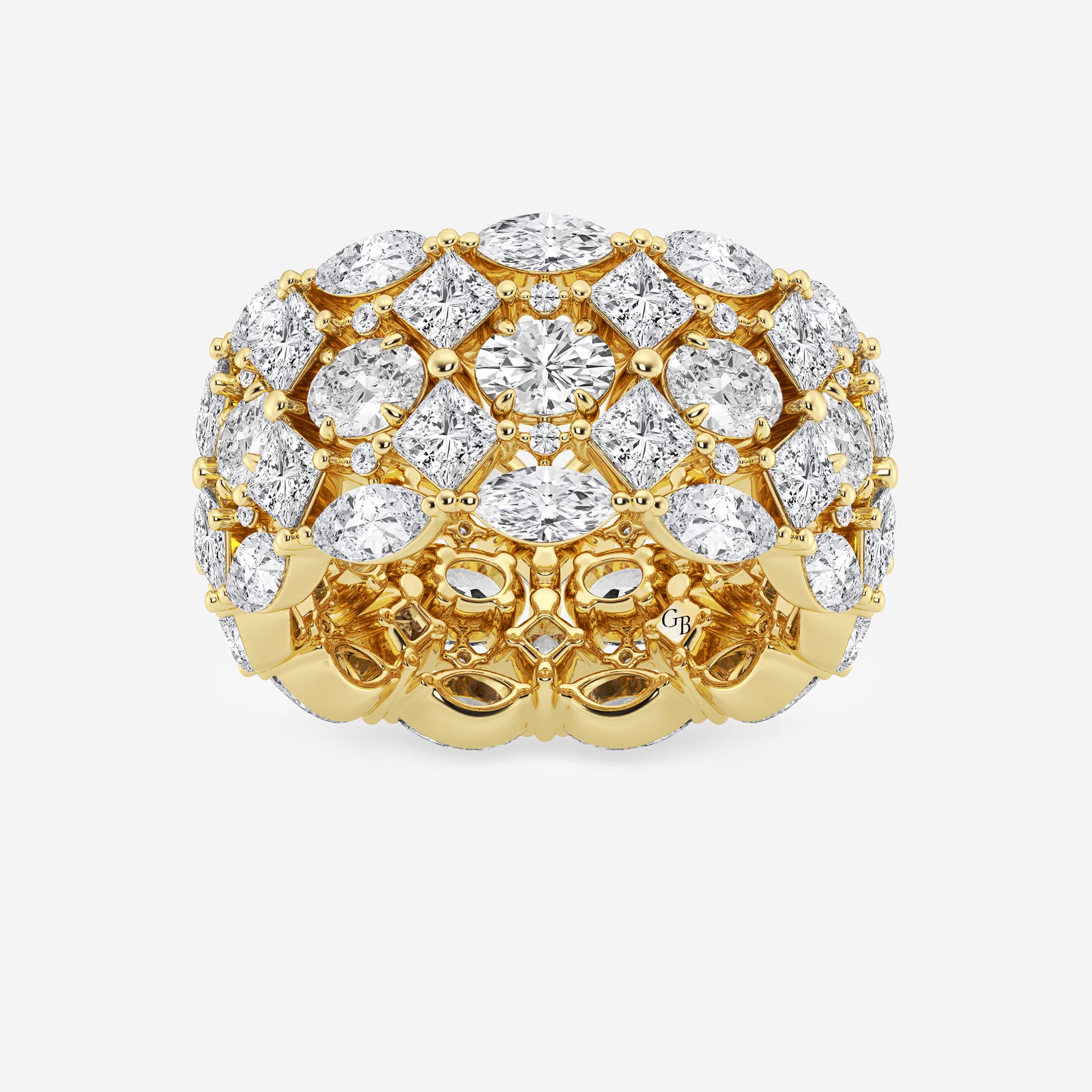 Mosaica Royale Multi-Shape Lab-Grown Diamond Eternity Band