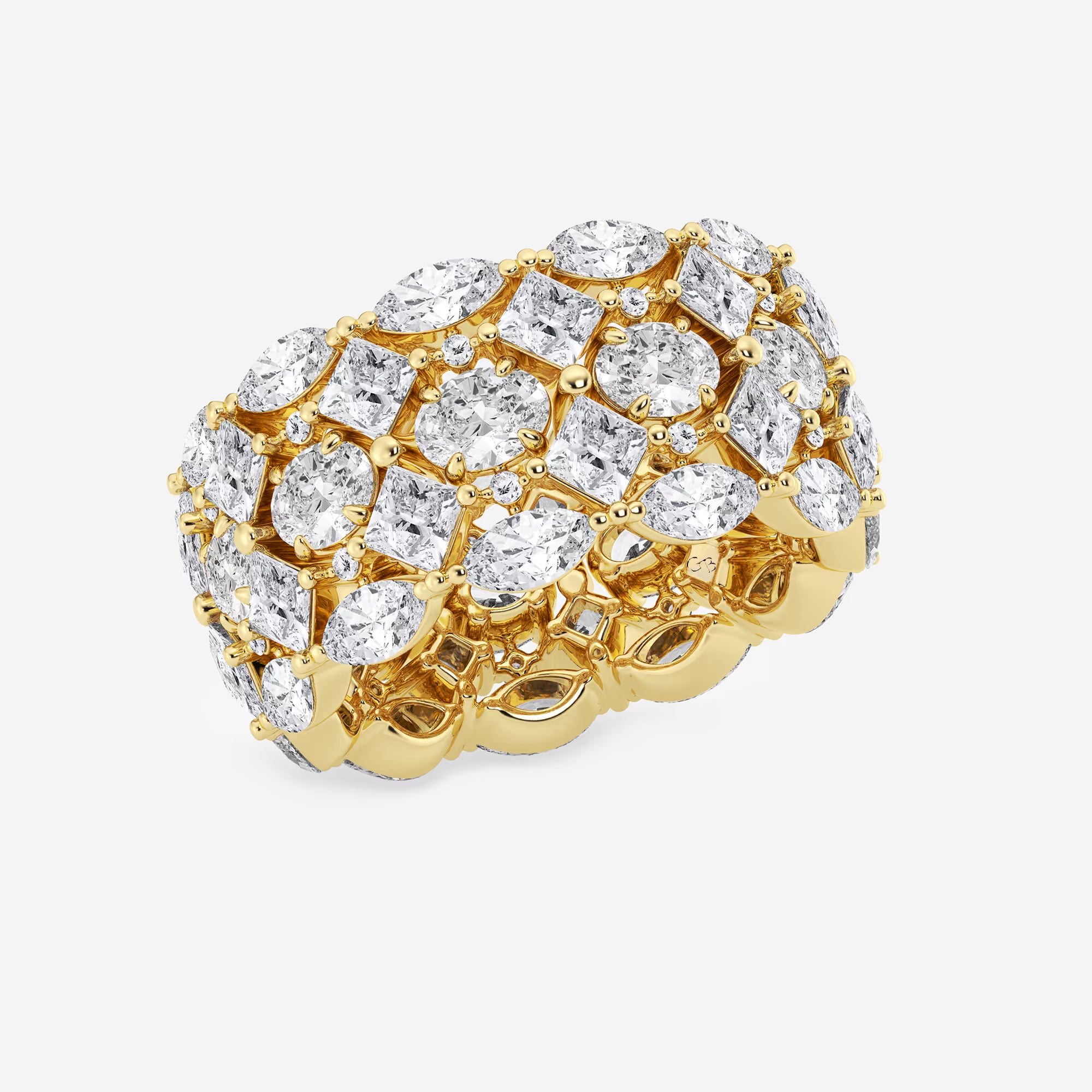 Mosaica Royale Multi-Shape Lab-Grown Diamond Eternity Band