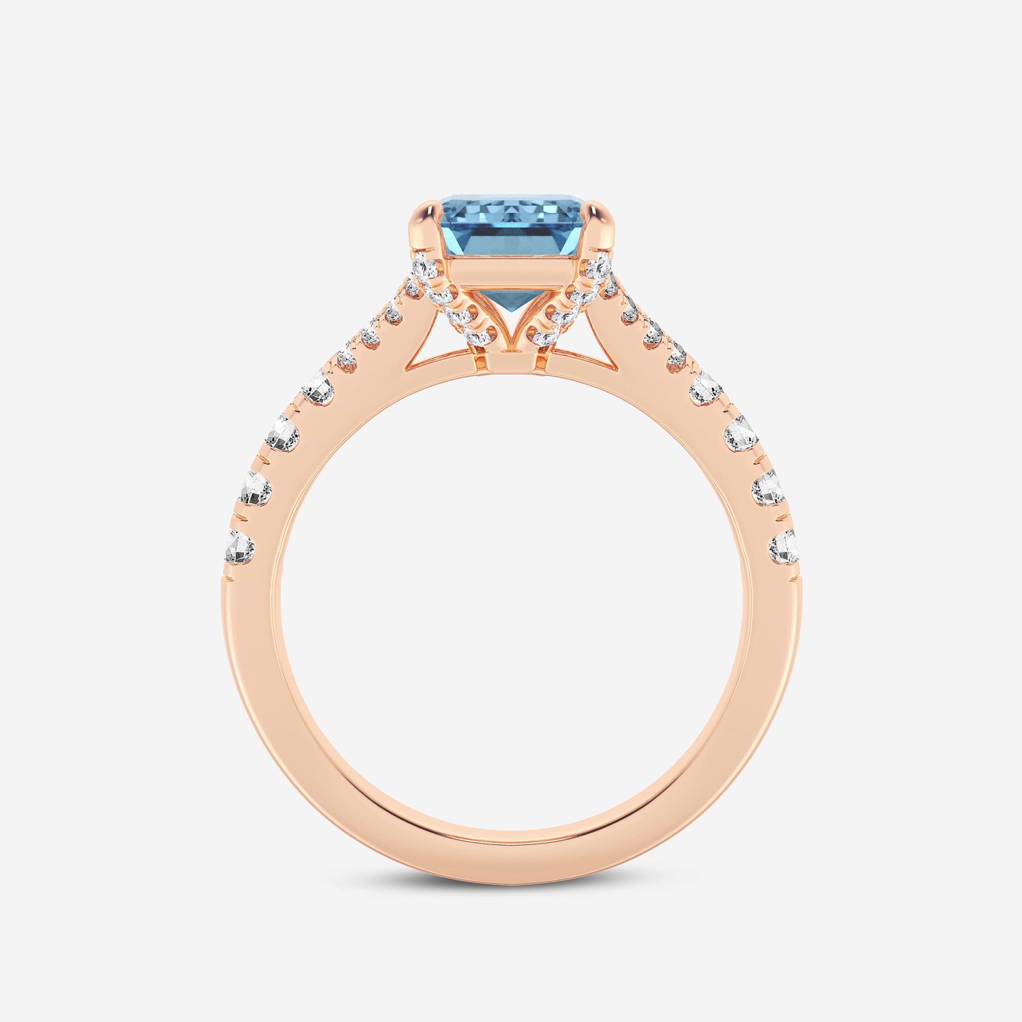 Emerald Cut Three-Stone Engagement Ring