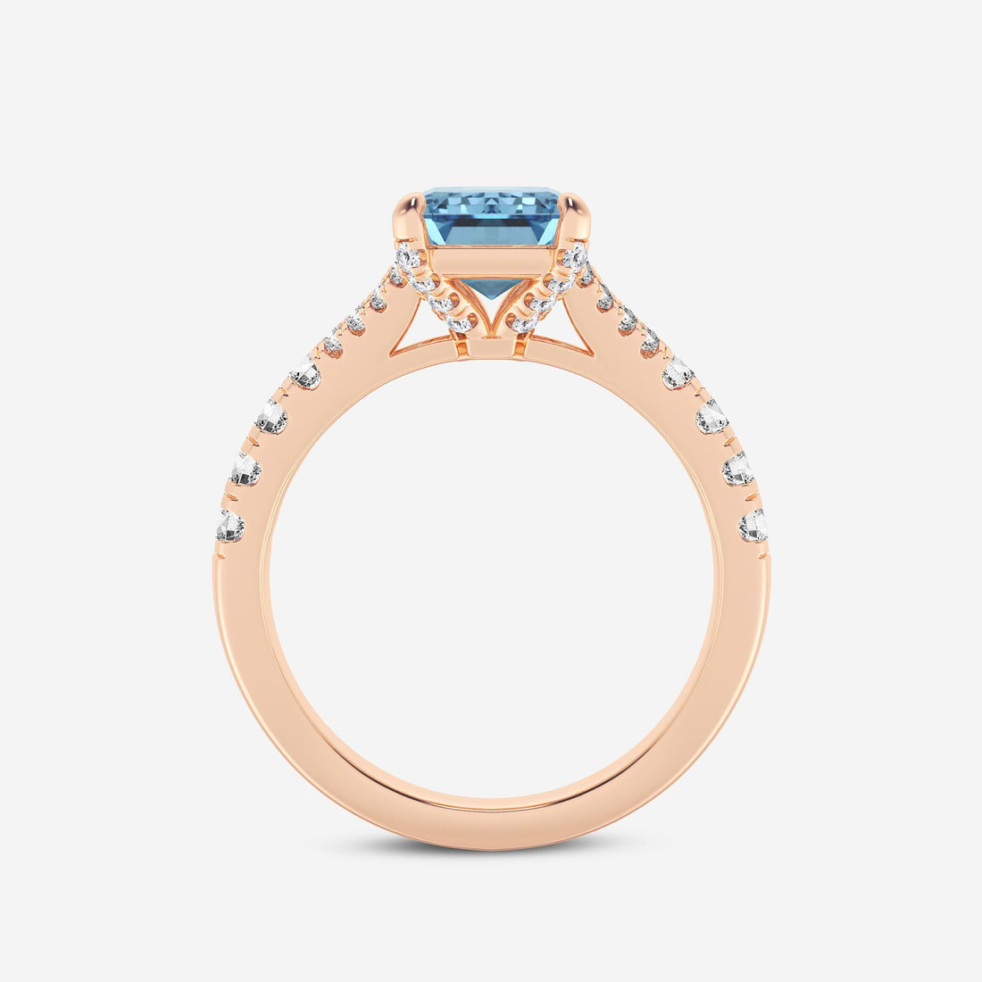 Emerald Cut Three-Stone Engagement Ring
