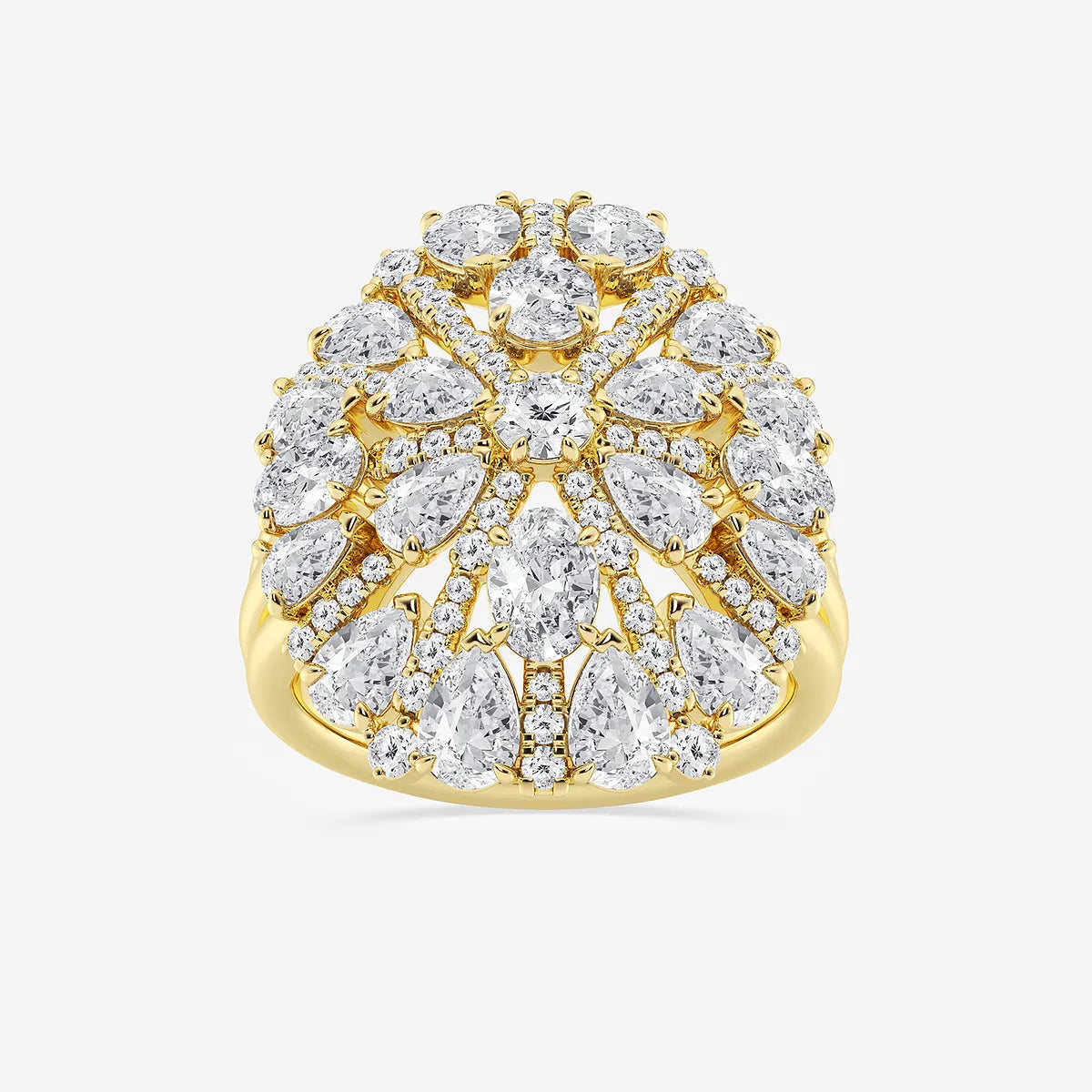 Floréa Burst Multi-Shape Lab-Grown Diamond Floral Ring