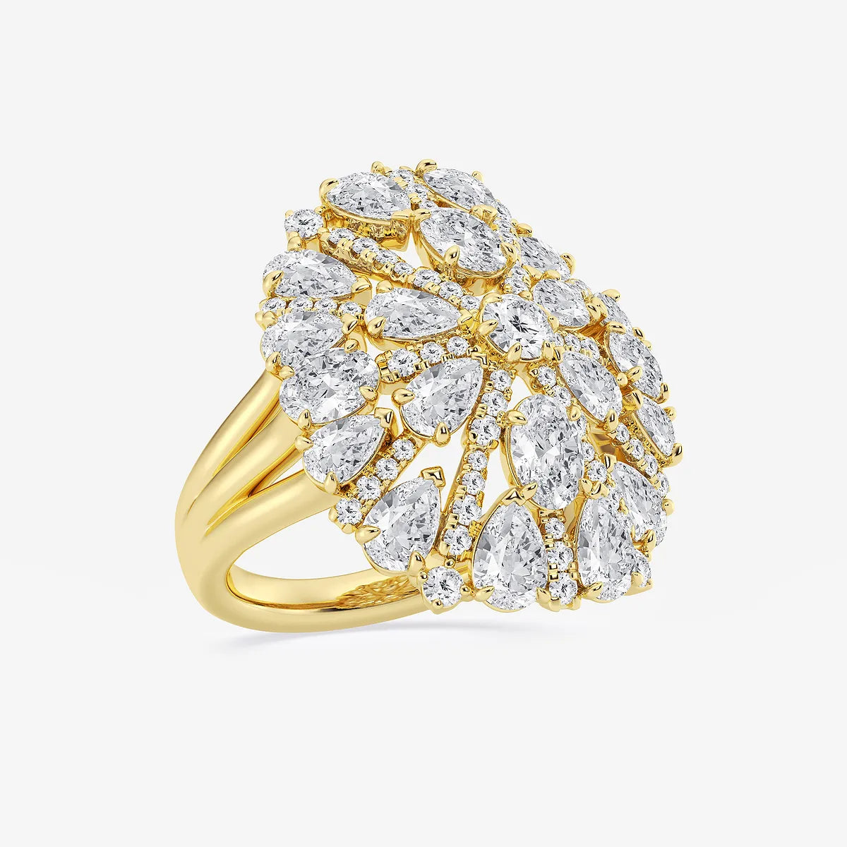 Floréa Burst Multi-Shape Lab-Grown Diamond Floral Ring