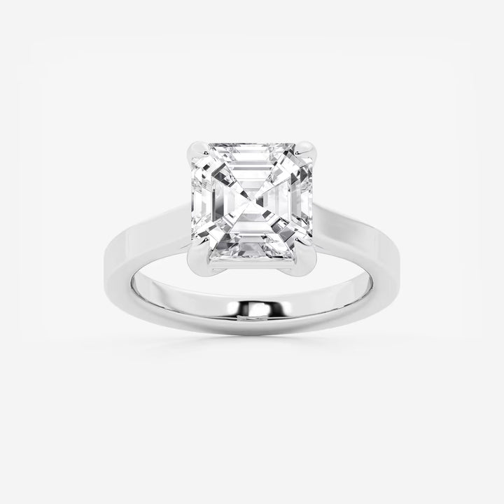 Timeless Radiance Asscher Solitaire Engagement Ring